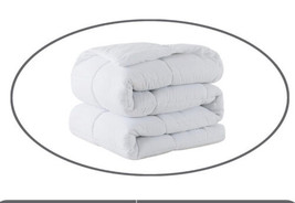 ELNIDO Ivory White Comforter with Feather and Down Filling Duvet Insert - £31.97 GBP
