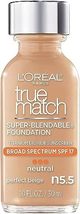 L&#39;Oreal Paris Makeup True Match Super-Blendable Liquid Foundation, Perfect Beige - £7.24 GBP