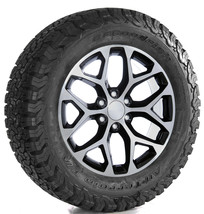 Chevy Silverado 20&quot; Black &amp; Machine Snowflake Wheels Rims BFG 275/60R20 AT Tires - £2,157.18 GBP