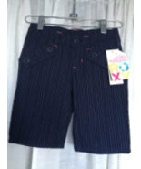 Roxy Girls Navy Pin Stripe Shorts Size Medium (5) by Roxy Teenie Wahine - £15.93 GBP