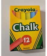Crayola 12 Piece Colored Chalk Sticks Smooth and Clean Chalkboards Paper... - £2.32 GBP