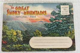 Great Smoky Mountains Tennessee Postcard Souvenir Linen Folder Cards 20 - £5.38 GBP