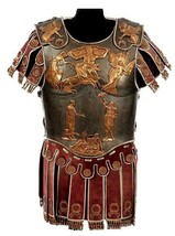Medieval Roman Muscle Cuirass Armor Knight Breastplate with Skirt &amp; Spau... - £337.21 GBP