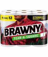 Tear-A-Square® Paper Towels, 6 Double Rolls = 12 Regular Rolls - €28,70 EUR