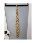 Vintage Bill Blass Yellow Silk Tie Geometric Pattern Made in USA - $409.20 MXN