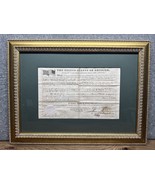 1860 Land Grant Signed James Buchanan Wenasha Wisconsin William Heddrick - $33,250.67 MXN