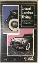 VHS A Great American Legend A History Of The Lincoln Motorcar - £7.96 GBP