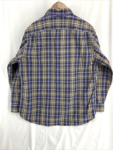 Faded Glory L Men&#39;s Plaid Button-Down Long Sleeve Collared Shirt - £10.50 GBP