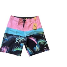 Quiksilver men Surfsilk Panel 20&quot; Pink/Blue Tropical Leaf Size 32 - €18,08 EUR