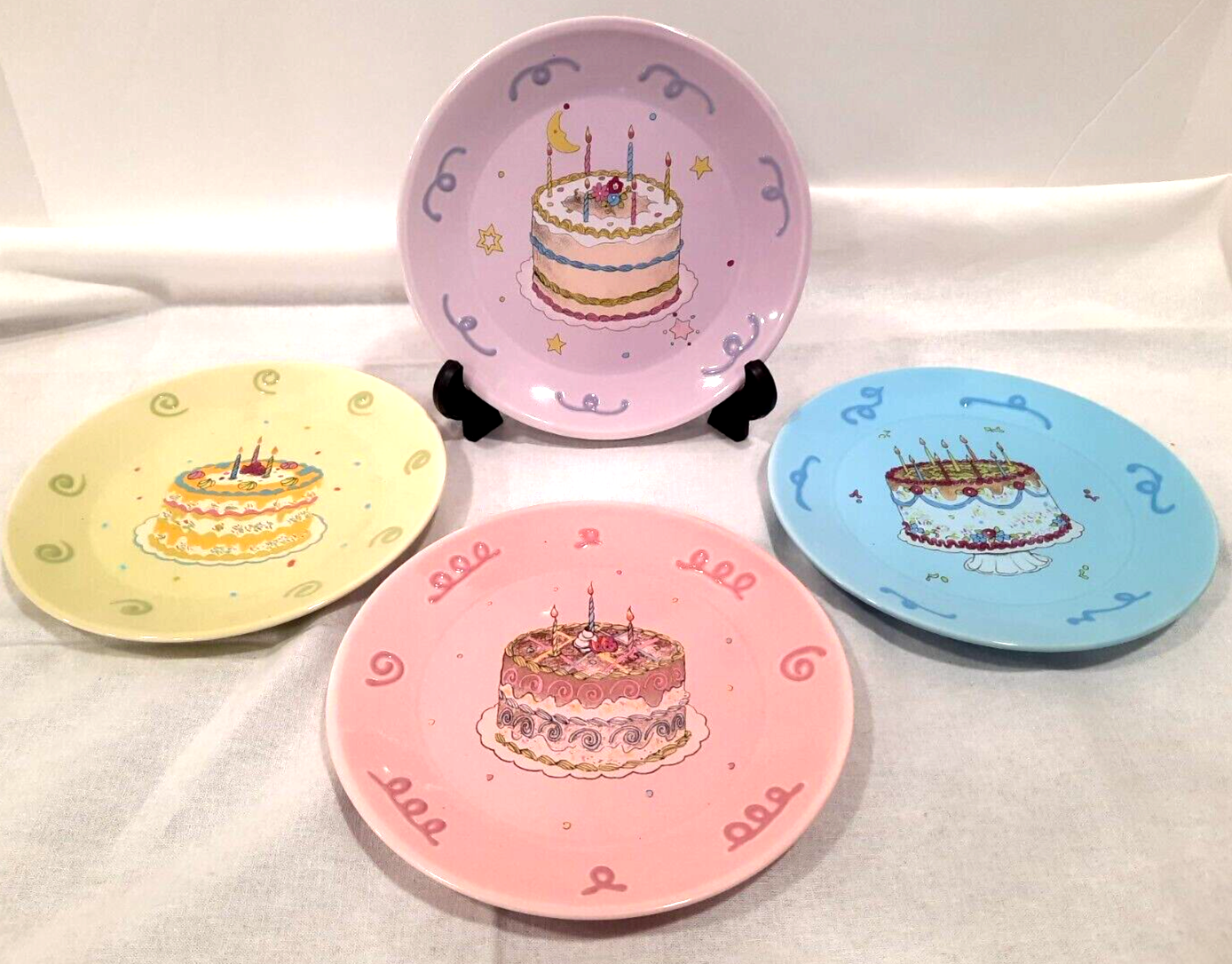 Avon Birthday Cake Plates Celebration President’s Club Gift Collection 2003 6.5" - $20.09