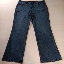 Lee Comfort Waistband Women 20W Blue Denim Medium Wash Bootcut Jean Butt... - $213.46 MXN