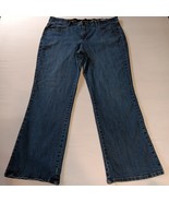 Lee Comfort Waistband Women 20W Blue Denim Medium Wash Bootcut Jean Butt... - $213.46 MXN