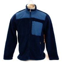 Lee Indigo Blue Sherpa Fleece Full Zip Jacket Men&#39;s Size Large L  NWT - $79.19