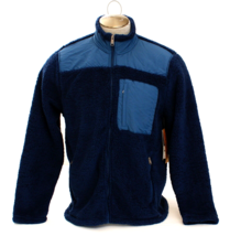 Lee Indigo Blue Sherpa Fleece Full Zip Jacket Men&#39;s Size Large L  NWT - £62.09 GBP