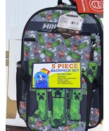 Minecraft School 5-Piece Set-Backpack Lunch Bag - $747.57 MXN