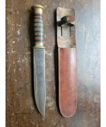 Marble’s Style Vintage Ideal Knife and Sheath Brass & Leather Handle - €148,89 EUR Marble’s Style Vintage Ideal Knife and Sheath Brass & Leather Handle - €148,89 EUR