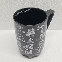 ATP Santorini What An Island! Black Coffee Mug Cup Souvenir - $41.30 CAD
