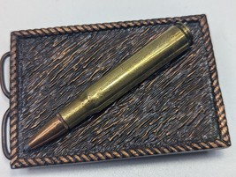 Vintage 30-06 Springfield Rifle Bullet C ASIN G Bergamot Belt Buckle - £39.27 GBP