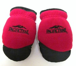 PACIFIC TRAIL GLOVES MITTENS RED/BLACK POLY PVC PALM PATCH UNISEX KIDS 2-4 - £19.89 GBP