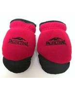 PACIFIC TRAIL GLOVES MITTENS RED/BLACK POLY PVC PALM PATCH UNISEX KIDS 2-4 - £19.61 GBP