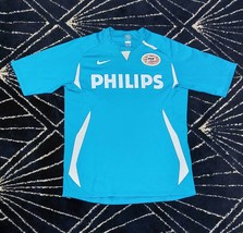 Nike 90 PSV Eindhoven Soccer Jersey Nice Bleu Color Philips Sponsor Shir... - £61.23 GBP