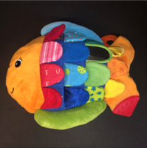 Melissa &amp; Doug K&#39;s Kids Flip Fish Baby Plush Sensory Educational Learnin... - $9.99