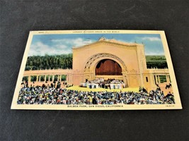 Largest Outdoor Organ in the World, Balboa Park-San Diego, Ca., -1941 Postcard. - £11.13 GBP