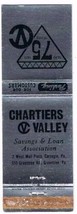 Matchbook Cover Chartiers Valley Savings Loan Carnegie &amp; Greentree Penns... - $0.68