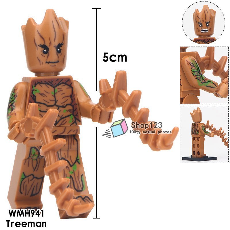 Treeman Young Groot Minifigures Superhero Marvel Avengers infinity War Toy - $2.85