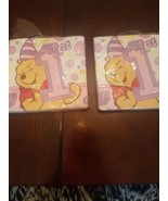 Pack Of 2 Winnie The Pooh 1 Year Birthday Napkins Opened - $17.40 CAD