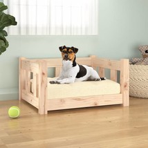 Dog Bed 55.5x45.5x28 cm Solid Wood Pine - £32.34 GBP