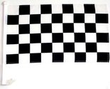 AES 12x18 Wholesale Lot 12 Black White Checkered Checker Car Vehicle 12&quot;... - £46.03 GBP