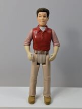 Playskool vintage Dollhouse Dad Figure brown hair pink red tan - $12.86