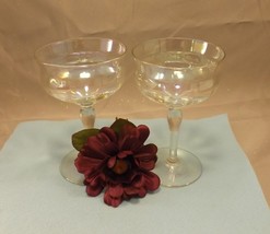 Opalescent Champagne Glasses Stemware One Pair of 2 - £10.34 GBP