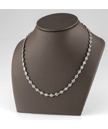 Argento Sterling Lunetta Set Zircone Cubico Dalla Yard Collana 107cm - $664.89