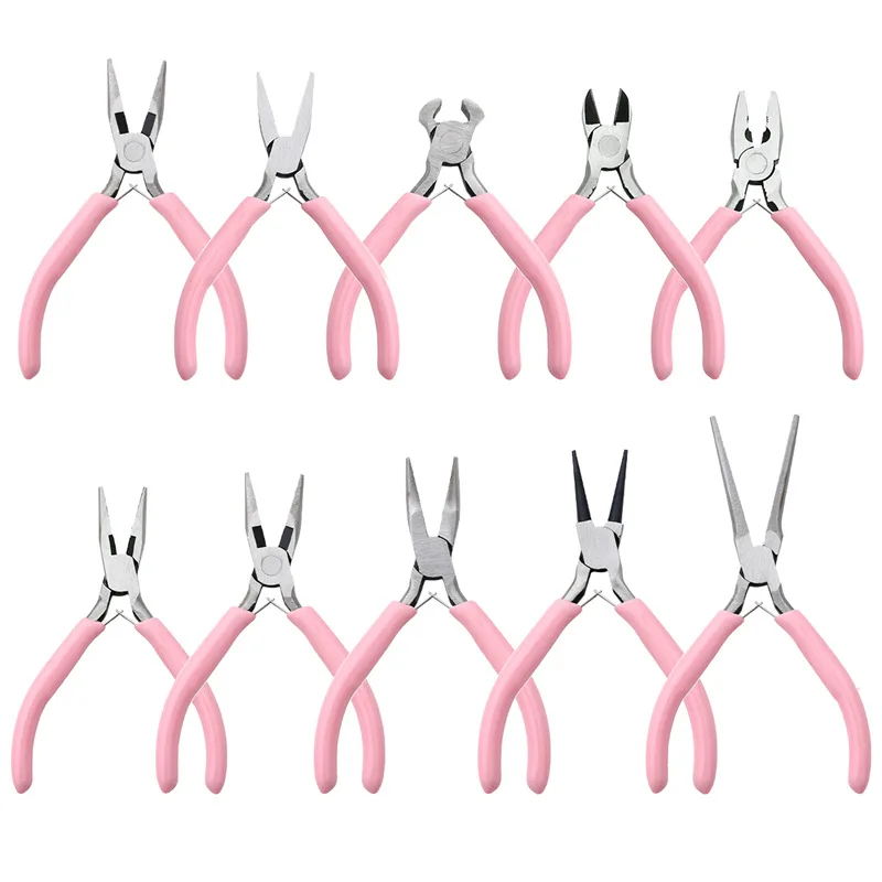 1PCS Mini Pliers Diagonal Pliers Round Bent Needle Nose Cutter Handcraft Beading - £9.11 GBP+