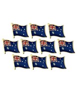 10 AUSTRALIAN FLAG PINS 0.5&quot; Lapel Pin AU Australia  Hat Tie Tack Badge ... - $242.42 MXN