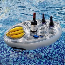 Summer Party Bucket Cup Holder Inflatable Pool Float Beer Drink Cooler Table Bar - £13.97 GBP