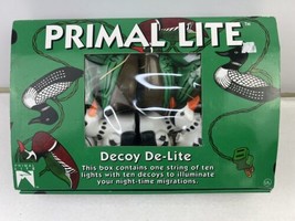 Vintage Primal Lite Decoy Duck De-Lite String Light Set 10 Ducks New In Box - $29.69