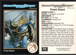 1991 TSR AD&amp;D Gold Border Dungeons &amp; Dragons RPG Fantasy Art Card 72 Frost Giant - £5.40 GBP