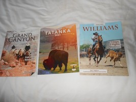 Lot of 3 Explore Grand Canyon, Custer State Park Tatanka &amp; Williams AZ Booklets - £6.04 GBP