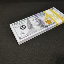 10K Full Print Realistic Prop Money New 10,000 Dollar Bills Cash Fake Movie REAL - £10.17 GBP