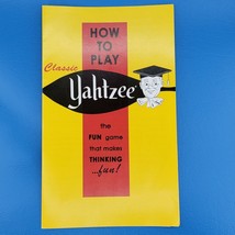 Yahtzee 1167 Rules Instructions Booklet Manual Game Part Piece 2017 - £2.38 GBP
