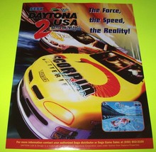 Daytona USA 2 Battle On The Edge Arcade FLYER 1998 Unused Video Game Artwork - £13.22 GBP