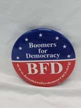 Boomers For Democracy Left Wing Political Pinback 2&quot; - £31.72 GBP