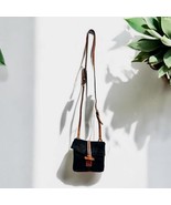 Dooney &amp; Bourke Black Suede Crossbody Shoulder Bag Purse - $74.24