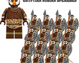 16PCS Egyptian Nubian Spearmen Warrior Bulding Military Minifigures Bloc... - £22.78 GBP