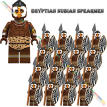 16PCS Egyptian Nubian Spearmen Warrior Bulding Military Minifigures Bloc... - £22.89 GBP