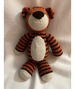 Hand Made Crochet Stuffed Animal Tiger 14 1/2&quot; Tall - $116.18 CAD