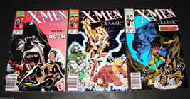 3 1990 Marvel Comics X-MEN CLASSIC 49 VF, 51 VF, 53 F Comic Books - $17.99